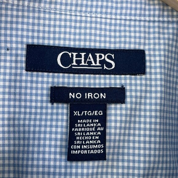 Chaps Womens XL No Iron Button Up Shirt Floral Long Sleeve Blouse Top - Picture 3 of 11
